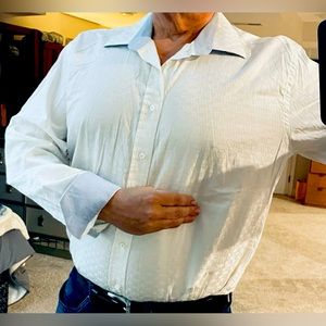 BUGATCHI Great design on the shirt love the blue roll over cuffs!!